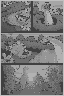 Stoffen and Boris Super Dinosaur Comic Adventure Animation