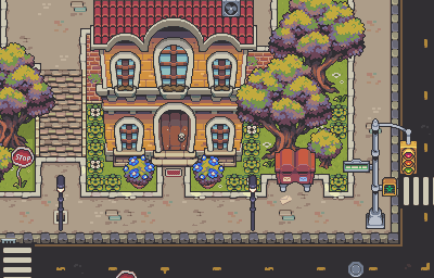 Little town scene
